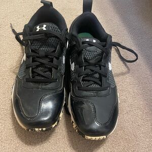 Under Armour Black and White Sports Sneakers